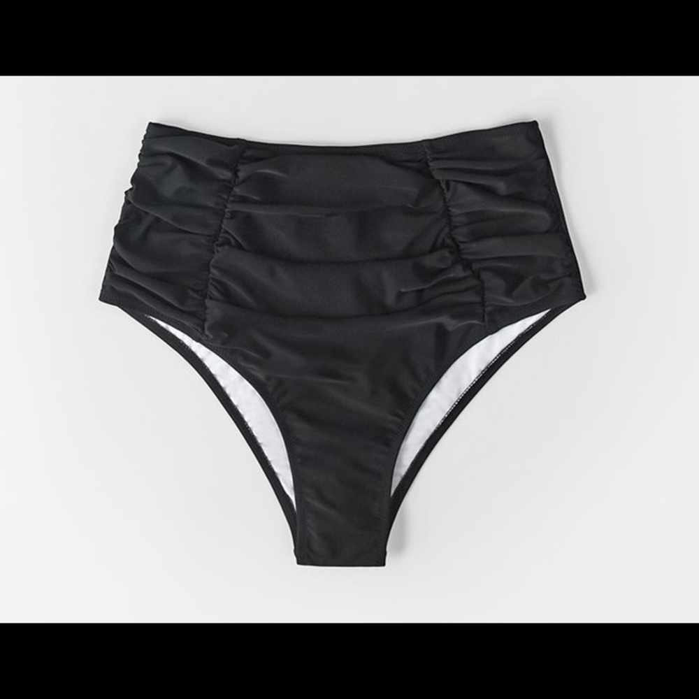 High waisted ruffle bikini bottom